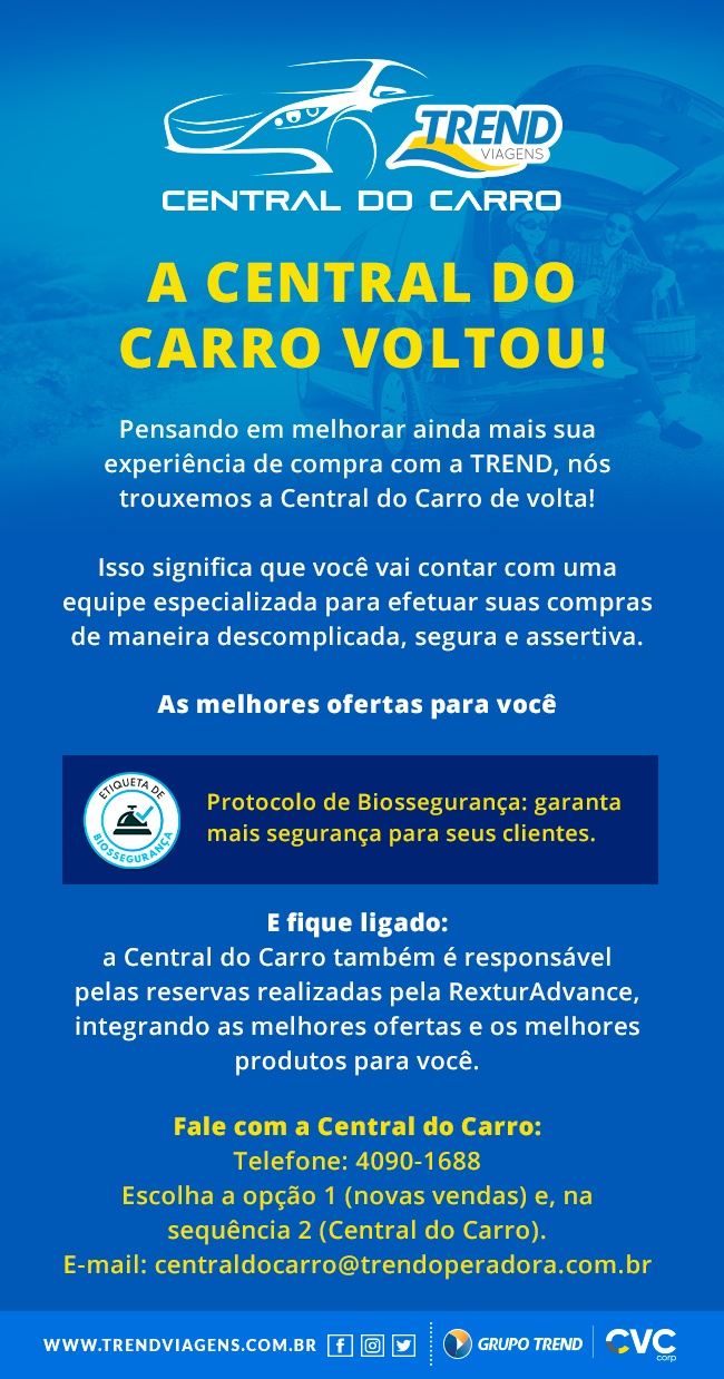 Retomada da Central do Carro – TREND Viagens